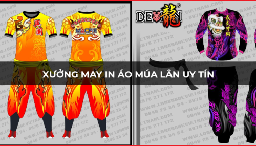 May in áo múa lân